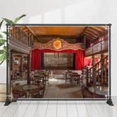 Lofaris Vintage Hall Stage Curtain Architecture Backdrop